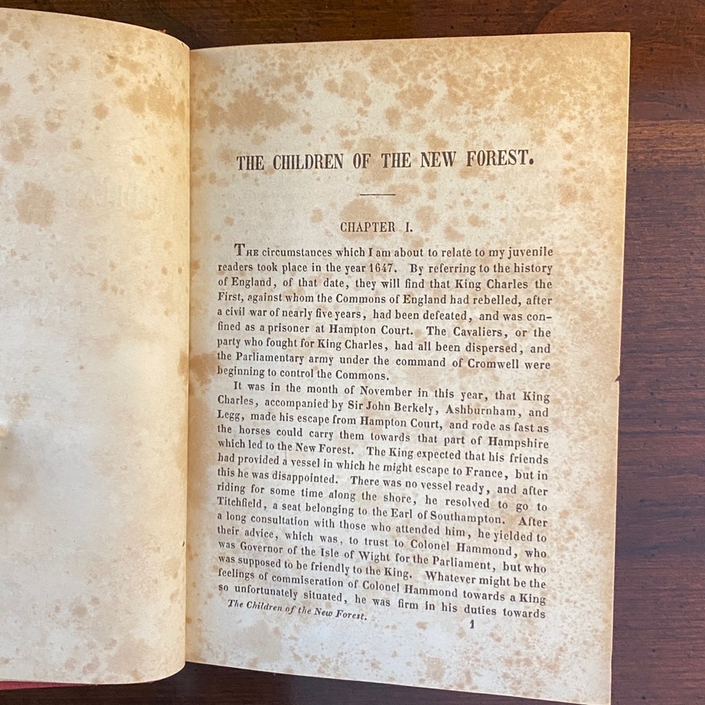 1848 Children of the New Forest by Captain Marryat • Small Red Hardback - Picture 8 of 13